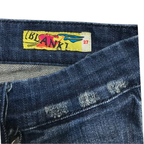 BlankNYC Distressed Studded Skinny Jeans Sz 27 - Picture 8 of 13